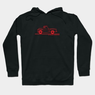 55 56 57 Chevrolet Pickup Truck Hoodie